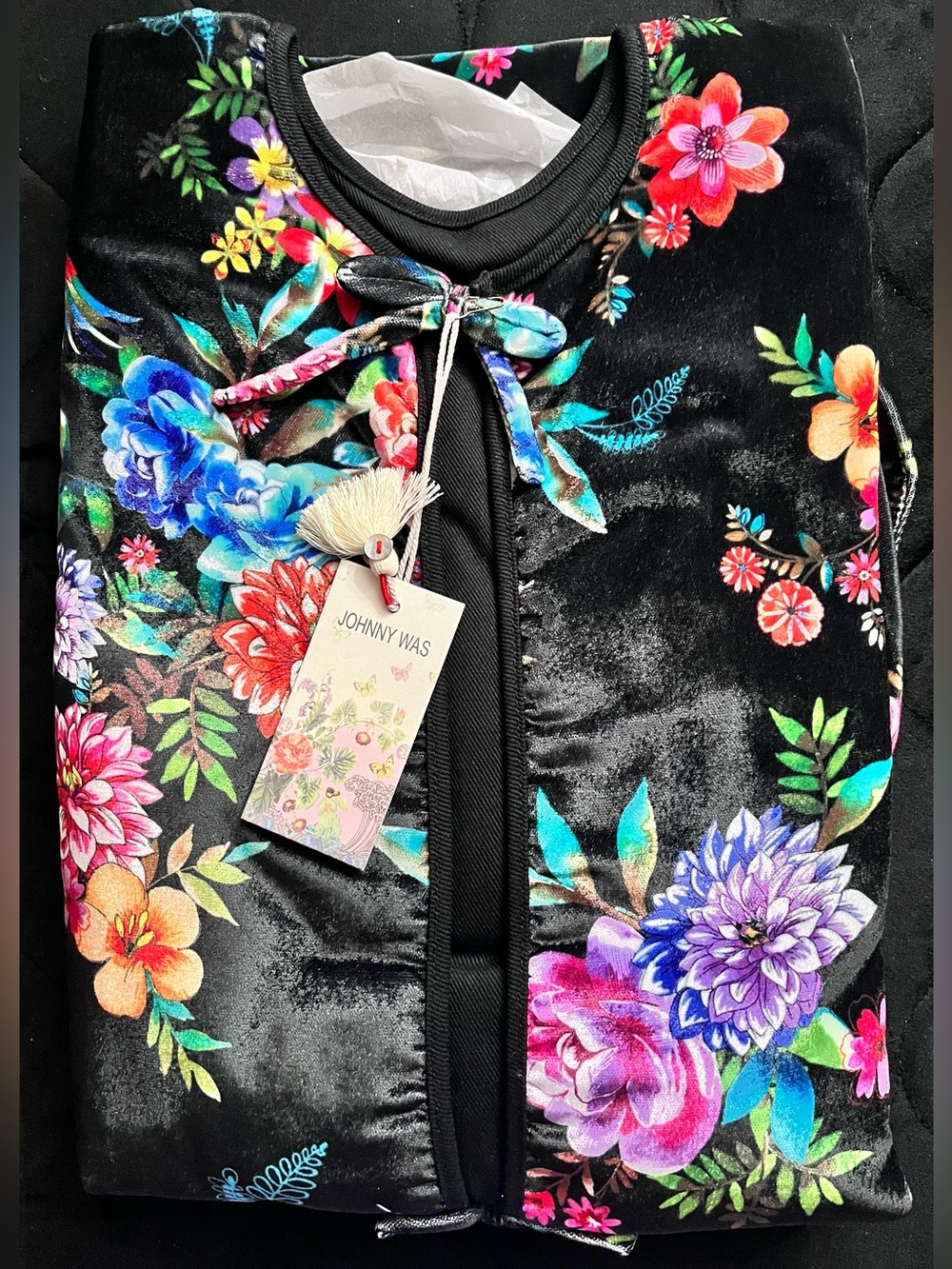 JOHNNY WAS Dreamer Garden Christmas Tree Skirt